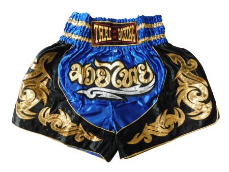 Muay Thai Shorts Erwachsene Blau M L XL XXL XXXL Training