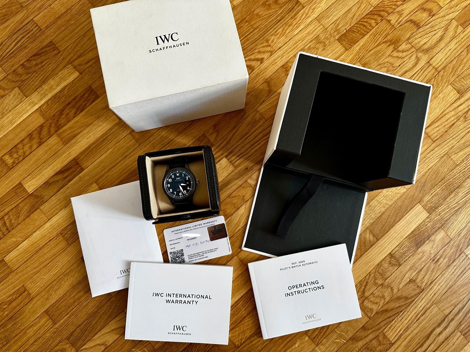 IWC Orologi: IWC Pilot Top Gun Pilot Ceramic IW326901 Full-Set – Nuovo (secondo la descrizione) da Matten b. Interlaken venduto da cour13 9