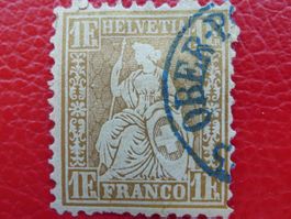 Sitzende, RARE: Nr.36b mit OBERPOST-DIREKTION, Kat: 800.-