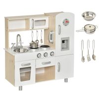 Kinderküche mit Zubehör MDF Weiß