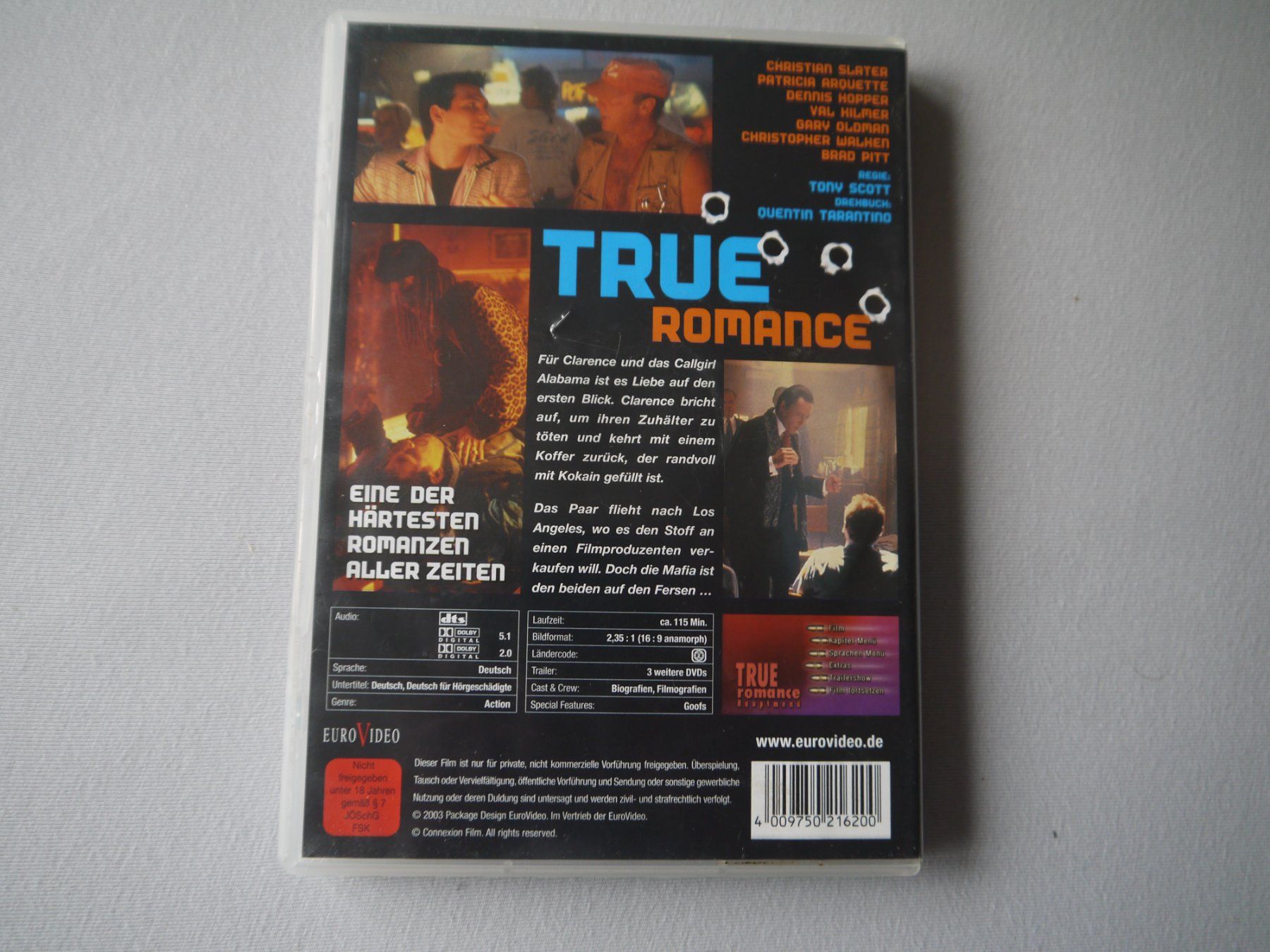 Alle DVDs: TRUE ROMANCE(1993) - uncut - – Gebraucht aus Hagendorn von Blaf 1