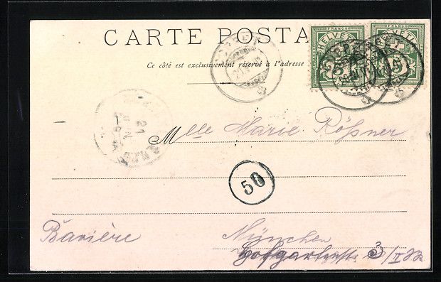 Cartoline postali: AK Coppet, Vue générale, 1901 – Usato da Berlin venduto da bartko-reher 1