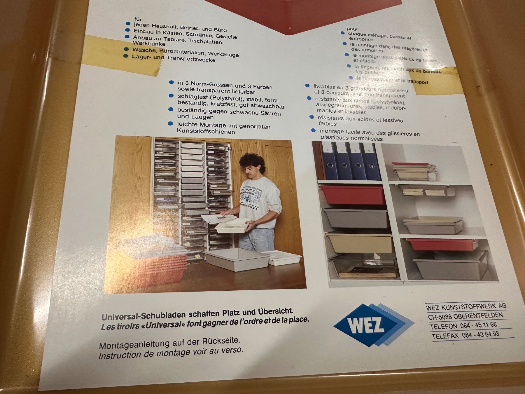 Contenitori & Simili: neu Universal Schublade, Sortierbox, stapelbar, 285x355x60mm – Nuovo (secondo la descrizione) da Necker venduto da liq24 3