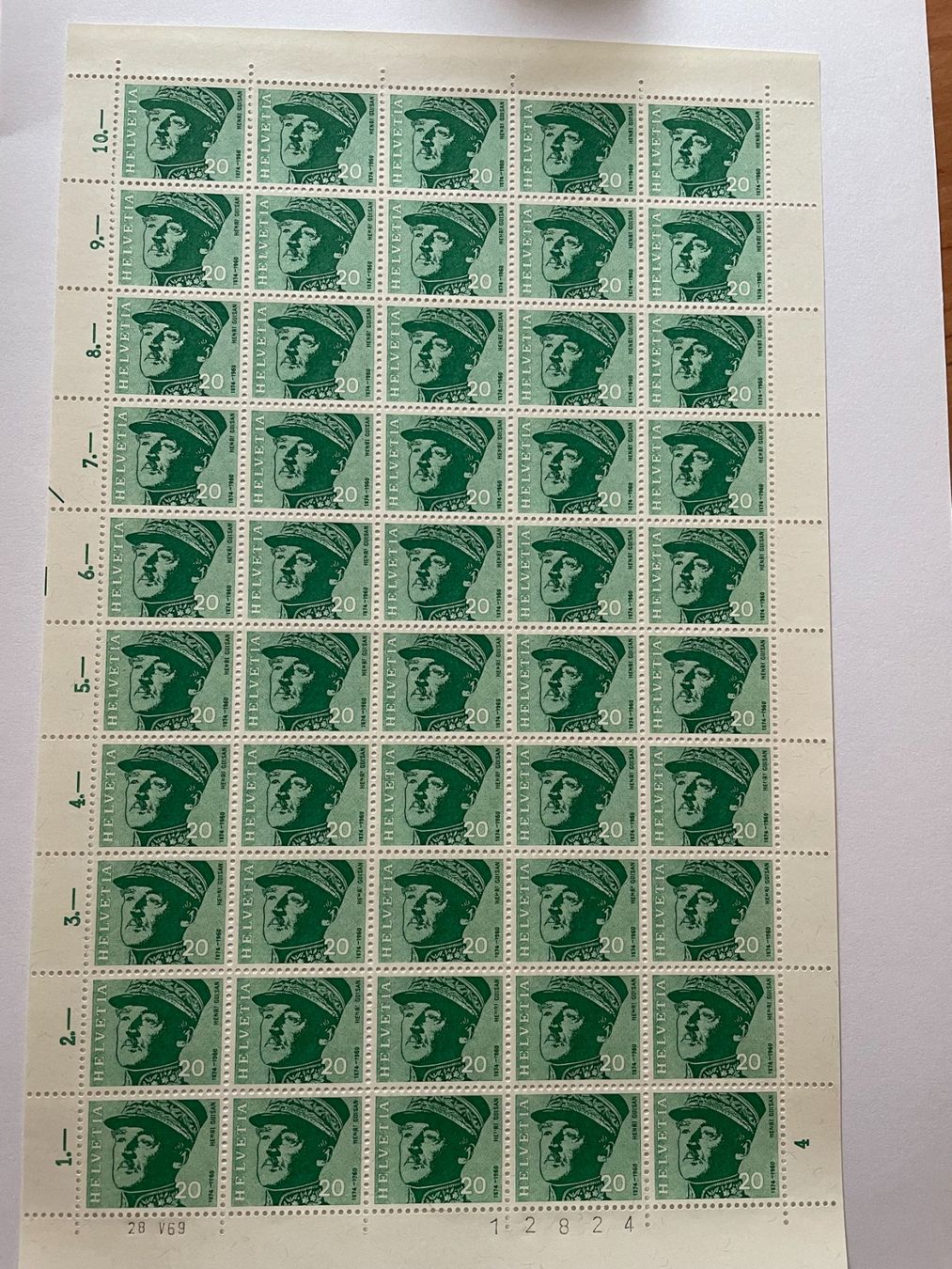 Tutti i francobolli: Briefmarken Porträts 1969 – Nuovo (secondo la descrizione) da Menzingen venduto da Wlukas