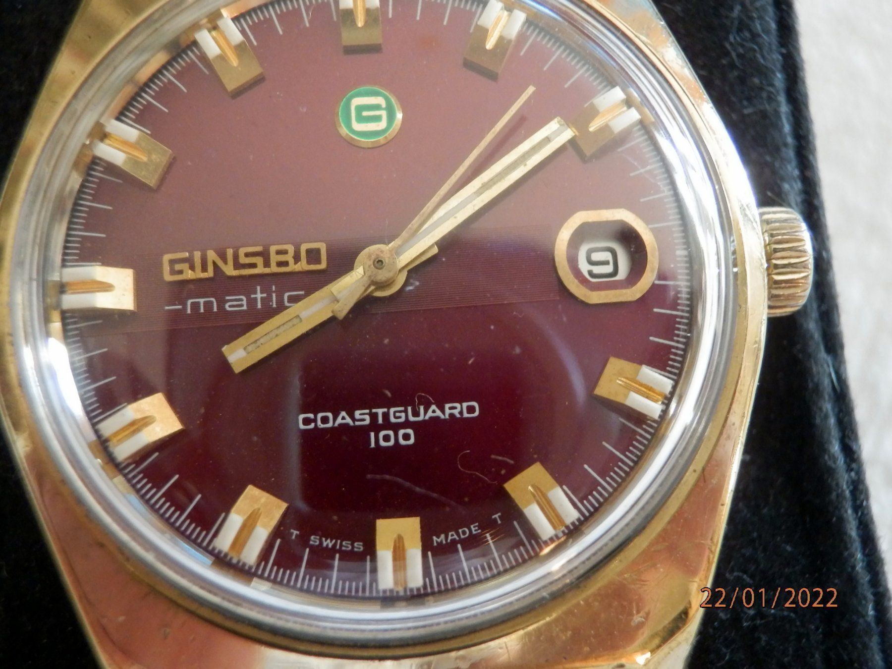 Ginsbo Watch Co Orologi: Ginsbo, Automatic, Coastguard 100, 35mm – Usato da Ueberstorf venduto da dinbau 2