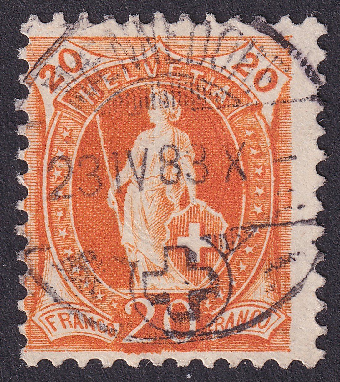 Tutti i francobolli: 66A mit Vollstempel MÄNNEDORF ZH – Usato da Ebikon venduto da SilvioFreund