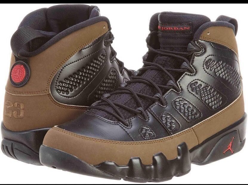 Jordan Scarpe da uomo: Air Jordan 9 "Olive" 2012 US10 / EU44 – Nuovo e nell'imballaggio originale da St. Moritz venduto da comeflywithme