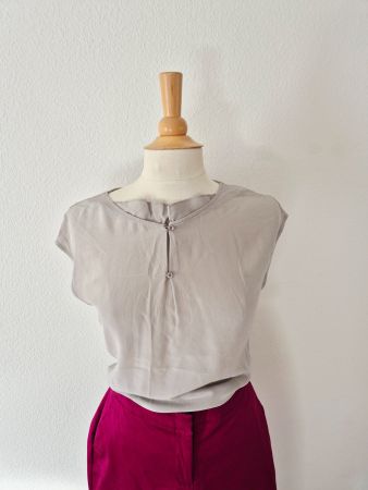 TOP ST. EMILE SEIDE SILK SOIE S XS 36 34 BLUSE TUNIKA