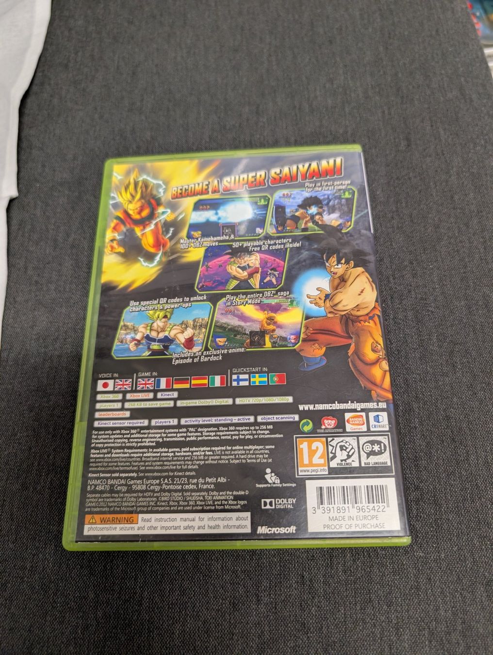 Spiele: Dragon Ball Z Kinect Microsoft Xbox 360 – Gebraucht aus Giubiasco von Ticinerd 1
