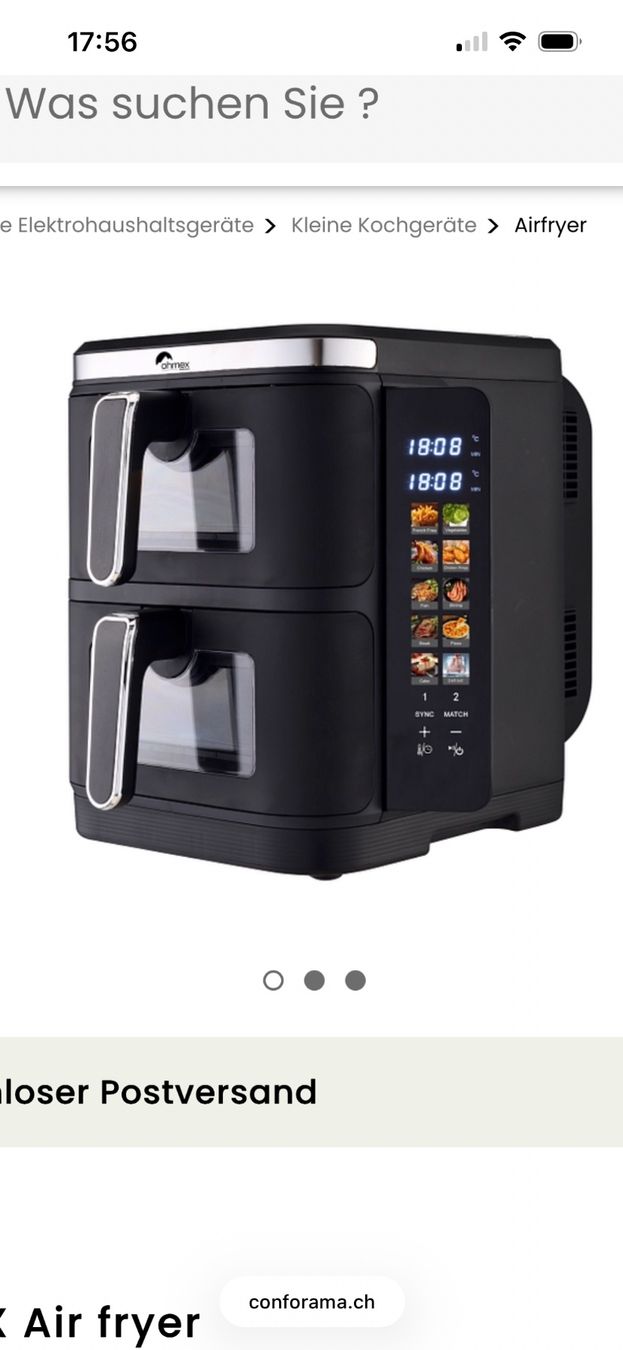 Ohmex Elettrodomestici da cucina: Air Fryer Ohmex 11l gebraucht – Usato da Dottikon venduto da roxy321 1