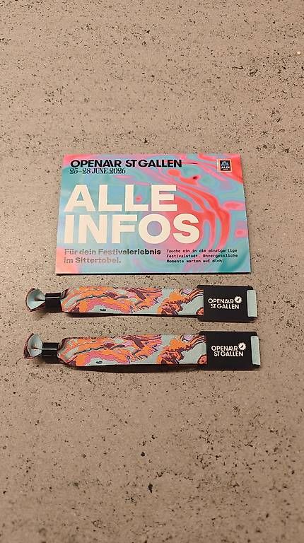 Biglietti: 2x Openair St. Gallen 4-Tagespass - Einzeln oder zusammen – Usato da Bäretswil venduto da cpm_8cg5