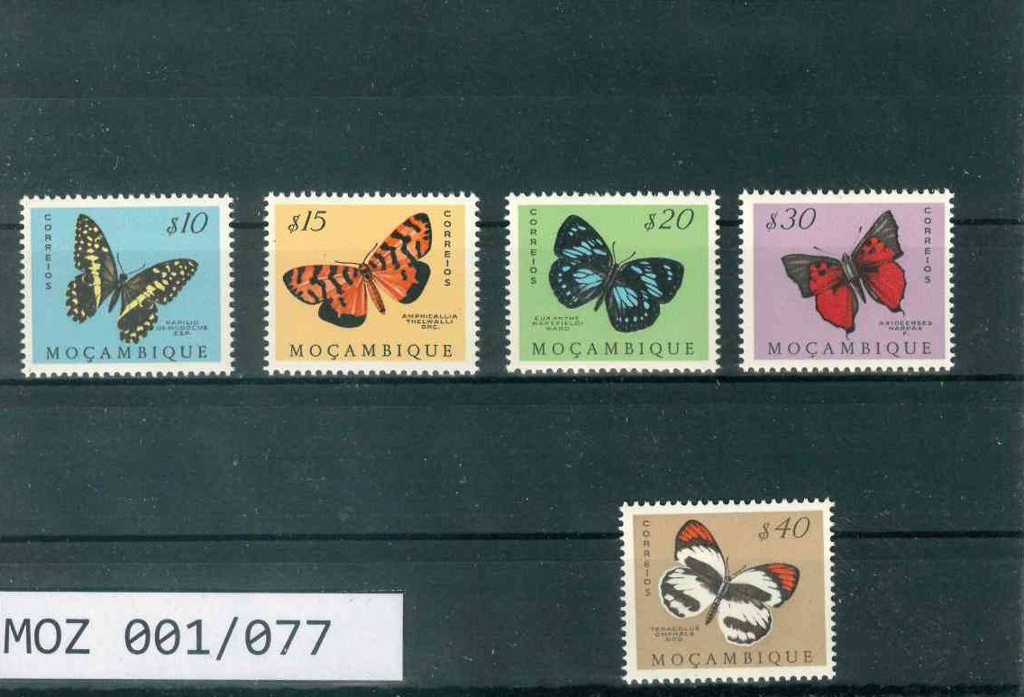 Tutti i francobolli: MOSAMBIK 5 BRIEFMARKEN SCHMETTERLINGE – Nuovo (secondo la descrizione) da Marly venduto da Stampfinder