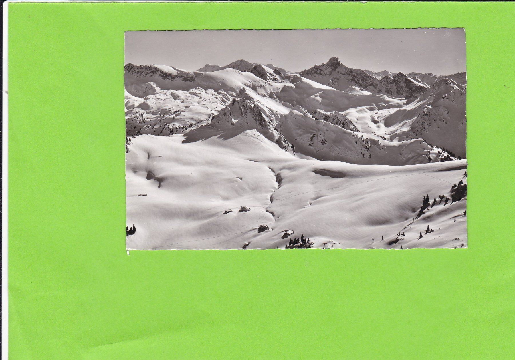 Cartoline postali: Blick vom Niederhorn, Simmental--E. Gyger – Usato da St. Peterzell venduto da neckertal