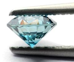 ECHTER BRILLANT  BLAU LUPENREIN
