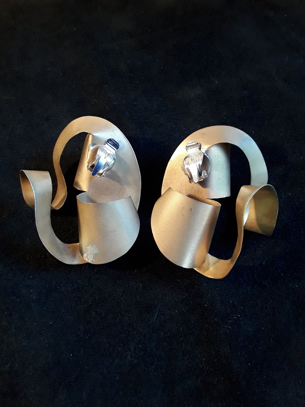 Orecchini pendenti & Orecchini a lobo: Vintage Goldblech Ohrclips – Usato da Zürich venduto da helsan 1