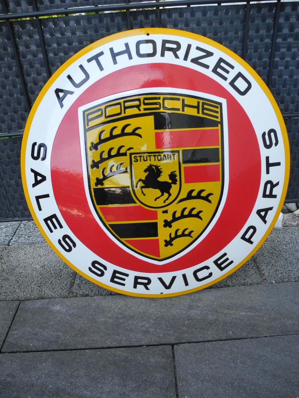 Porsche Insegne: GROSSES PORSCHE EMAILSCHILD – Nuovo (secondo la descrizione) da Reinach AG venduto da Huckleberrysix 3