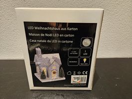 Neu - Weihnachten - LED Weihnachtshaus aus Karton