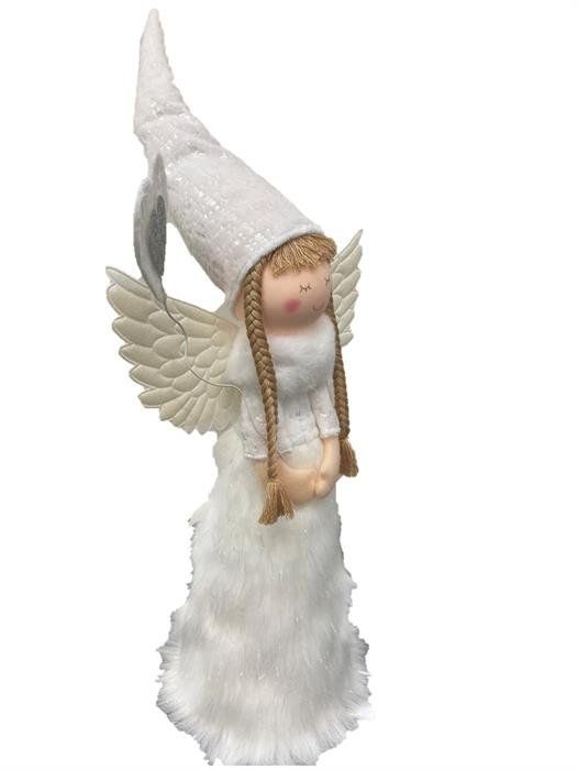 Tutte le decorazioni: Deko Engel stehend weiss Grösse: D16cm x H41cm – Nuovo e nell'imballaggio originale da Oensingen venduto da Liquidations-Shop 1