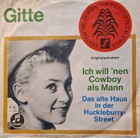 Vinyl-Single Gitte - Ich will nen Cowboy als Mann