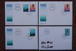 (F302) FDC 1994: Zst. Nr. 863 + 864, 870