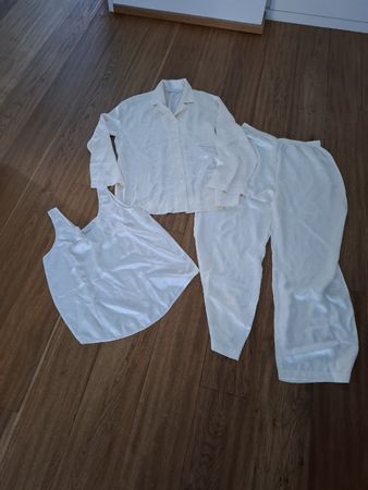 3-teiliger Pyjama, 100% Seide