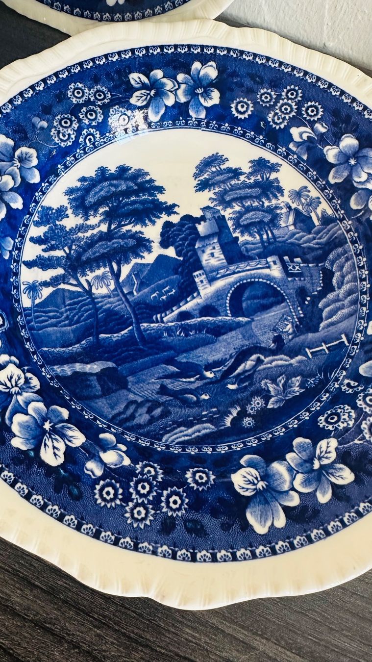 Piatti: 3 Suppenteller 25cm - Copeland Spode - Blue Tower – Usato da Zürich venduto da brazerola 3