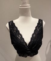 Schwarzes Spitzen Bustier, Triangel Grösse L Neu,
