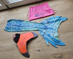 Meerjungfrauen Flosse mit Tasche neuwertig!