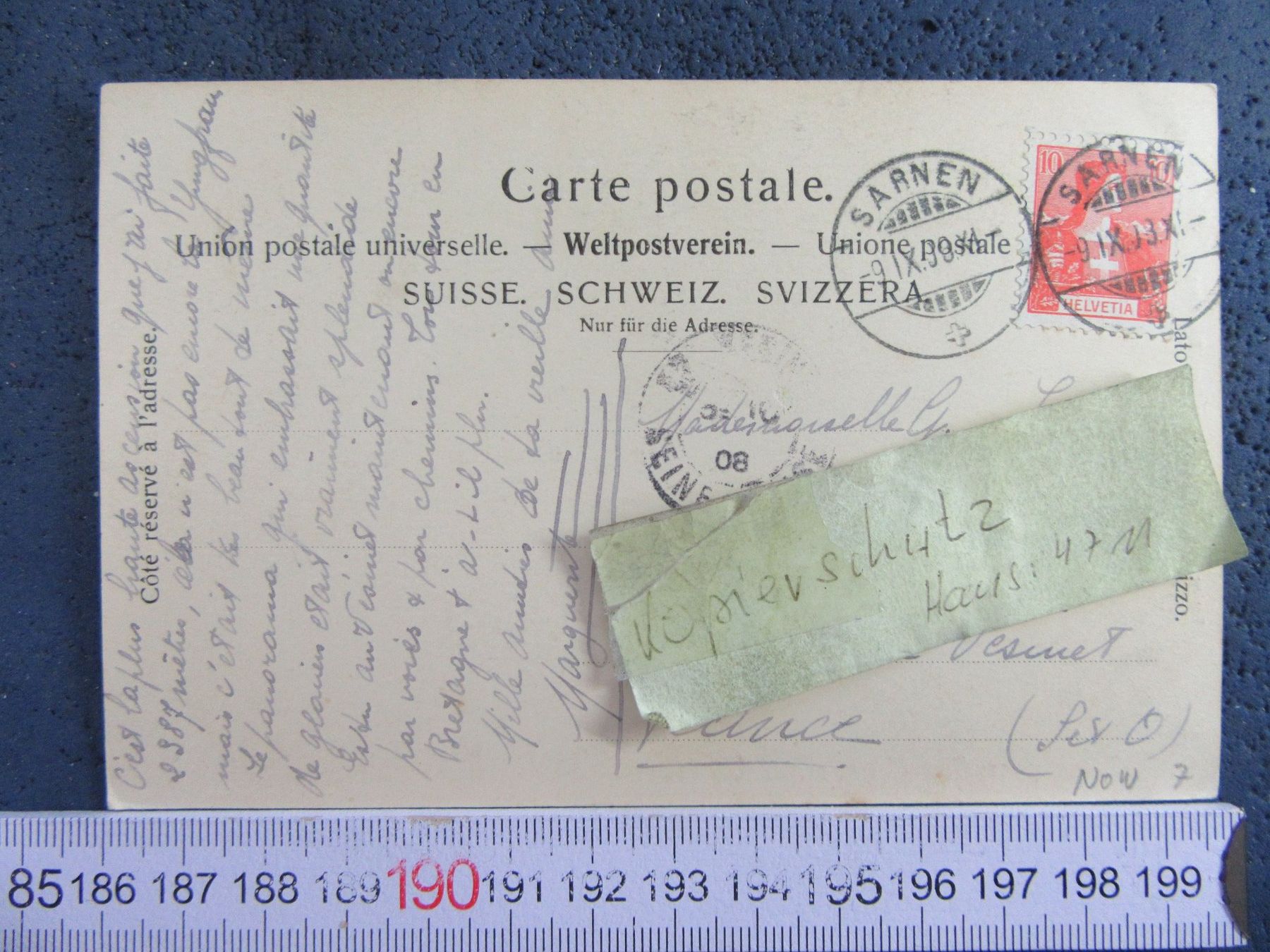 Cartoline postali: ENGSTLENSEE MIT TITLIS 1899 AK ONW – Usato da Ettingen venduto da Hausi4711 1