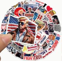 50 Stück Donald Trump Sticker Aufkleber USA MAGA