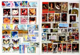 Album diverse Länder: Motivmarken, Kunst, Natur, Weltraum
