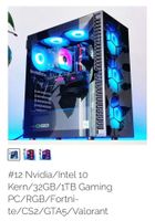 Gaming PC Nvidia/Intel 10 Kern 32GB 1TB RGB