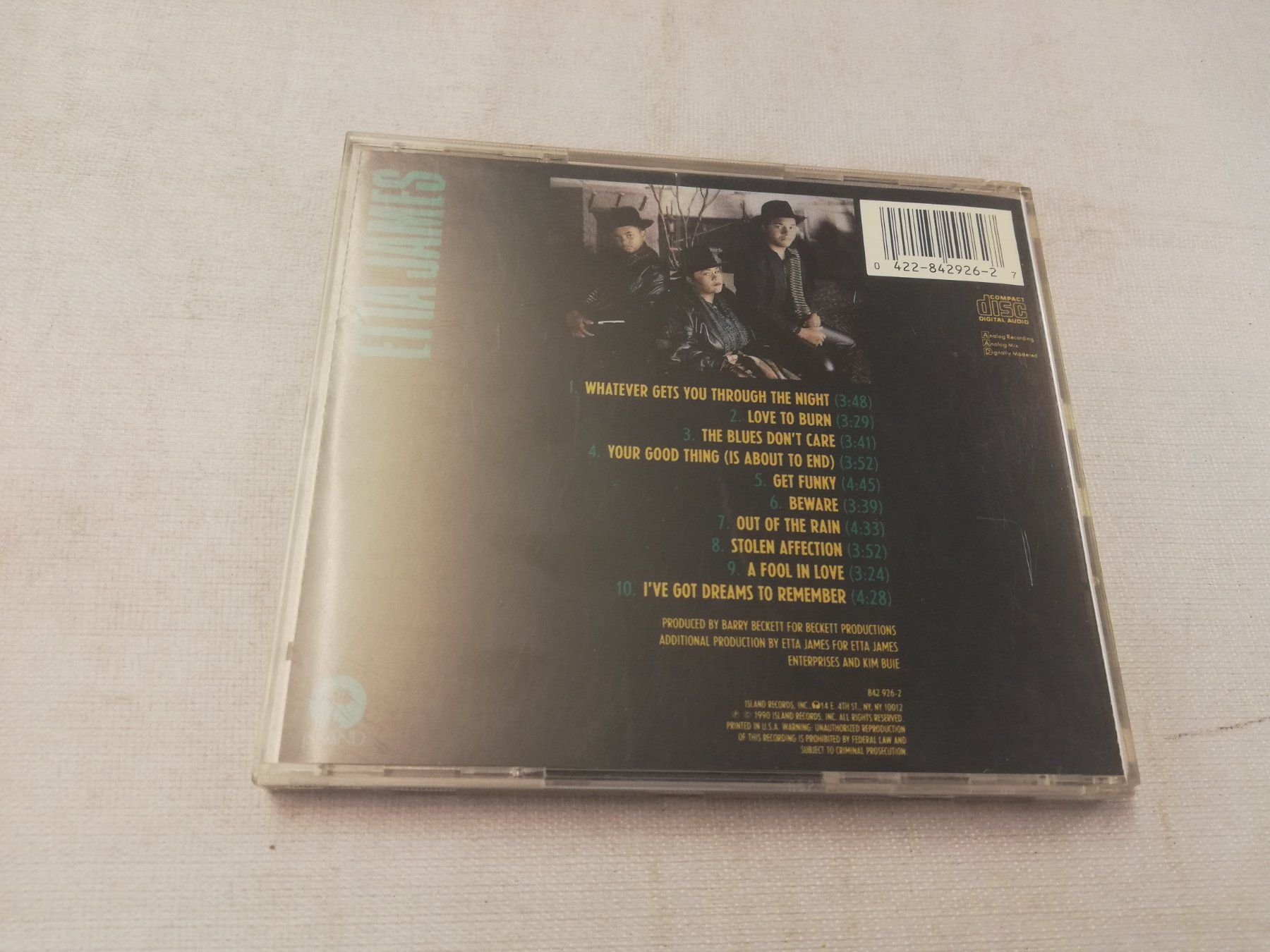 CD: ETTA JAMES - STICKIN' TO MY GUNS – Usato da Bern venduto da Vinylsound.ch 1