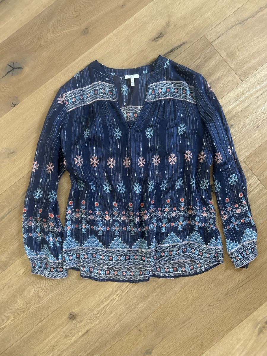 Joie Camicette: Chemise Joie bleue imprimée taille S-M – Nuovo (secondo la descrizione) da Commugny venduto da rus_my8v 1