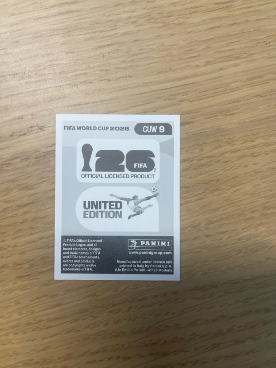 Sticker: Panini FIFA WC CUW 9 – Nuovo (secondo la descrizione) da Lausanne 26 venduto da mar_2ldv 1