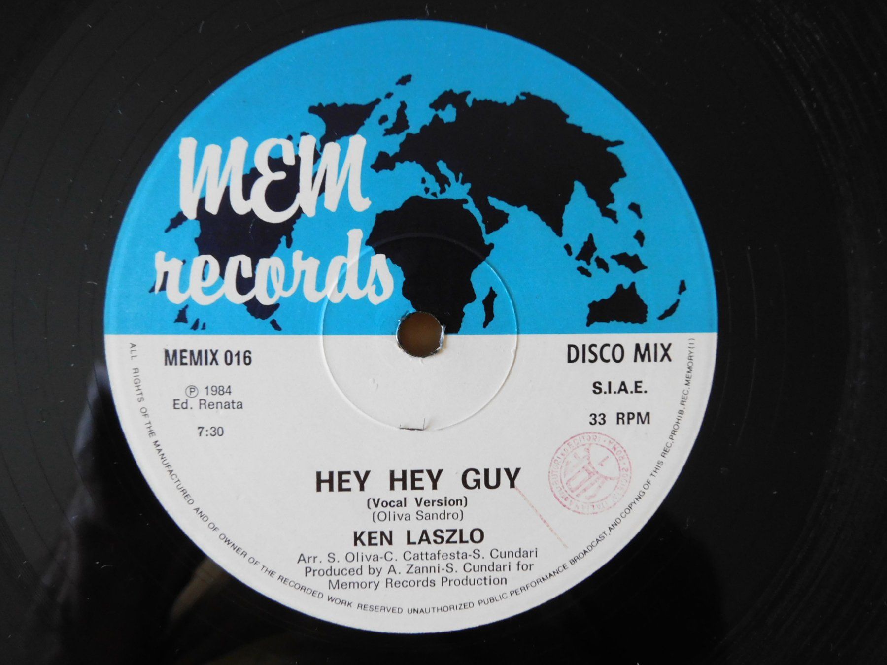 Dischi in vinile: Ken Laszlo – Hey Hey Guy - Disco/Electronic – Usato da Emmenbrücke venduto da Dickens 3