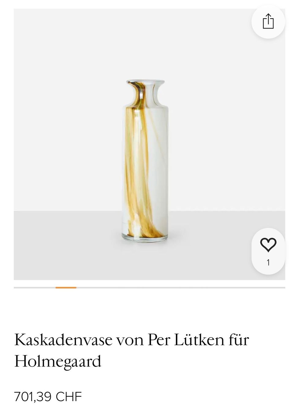 Holmegaard Vasi & Recipienti: Kaskadenvase von Per Lütken Holmegaard – Nuovo (secondo la descrizione) da Männedorf venduto da Maru83 5