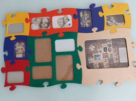 Cadres photos en bois puzzle 