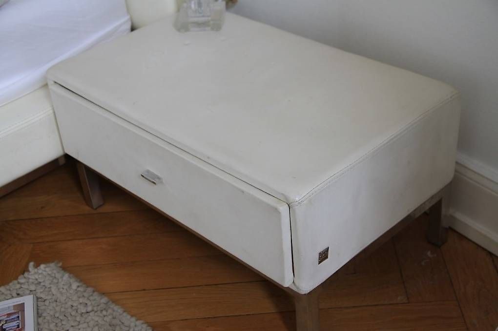 Letti: Doppelbett Leder 180x200cm mit Nachttisch – Usato da Oberstammheim venduto da cziegeler 1