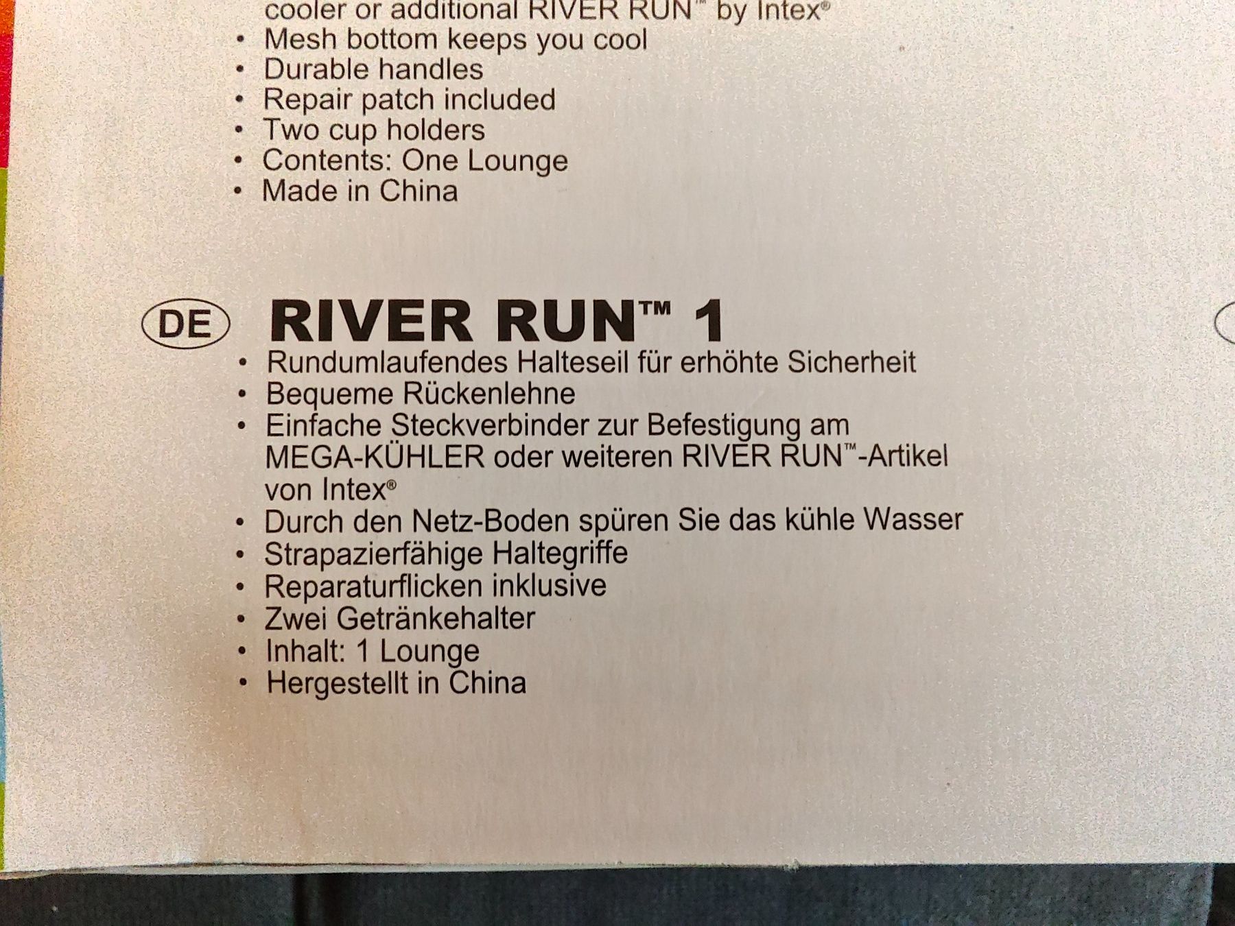 Schwimmringe: INTEX RIVER RUN 1 Schwimmring Lounge NEU – Neu und originalverpackt aus Mönchaltorf von Michi989 1