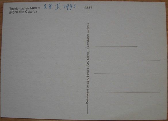 Cartoline postali: Ansichtskarte ungelaufen - Tschiertschen – Usato da Dübendorf venduto da rumpumpel 2