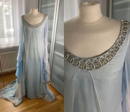 Elben Kostüm, Gewandung, Mittelalter, Cosplay, Seide
