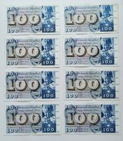 8x Banknoten 100 Franken (5. Serie) St. Martin gebraucht