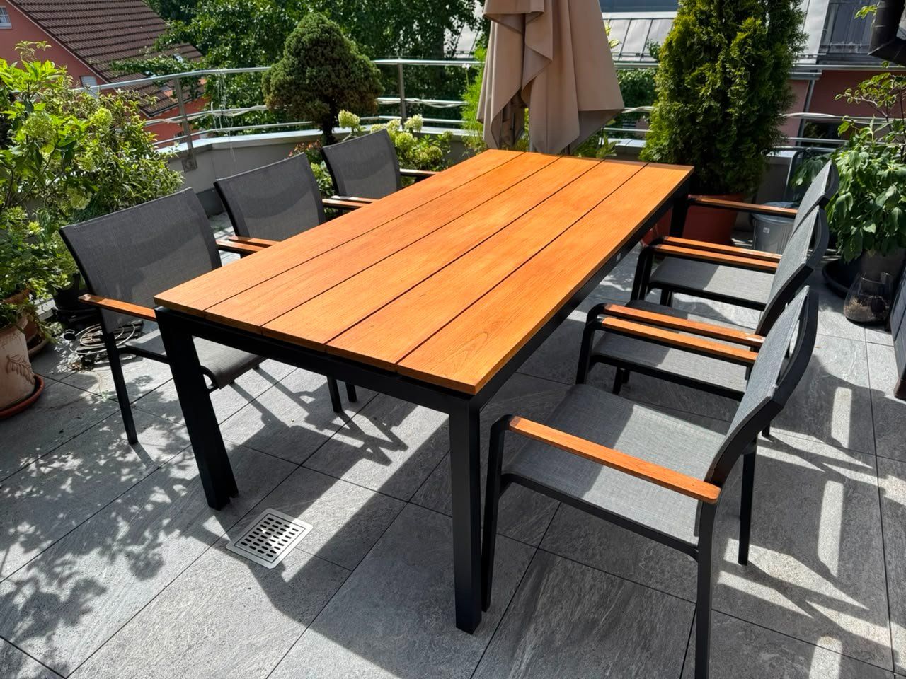 Tischset: Balkon-Garten-Tisch mit Stühlen – Gebraucht aus Eschen von SirHitch