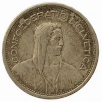 5 Franken Silber 1931 13* über Kopf