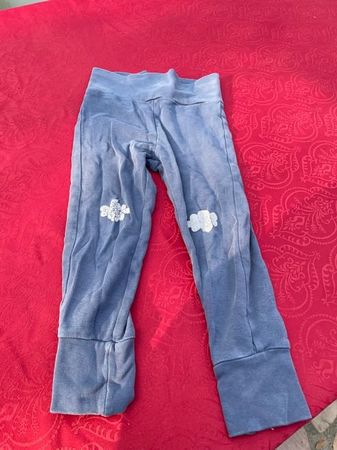 Kinder Pyjama Hose blau mit Wolken blau 100% BW 86/92