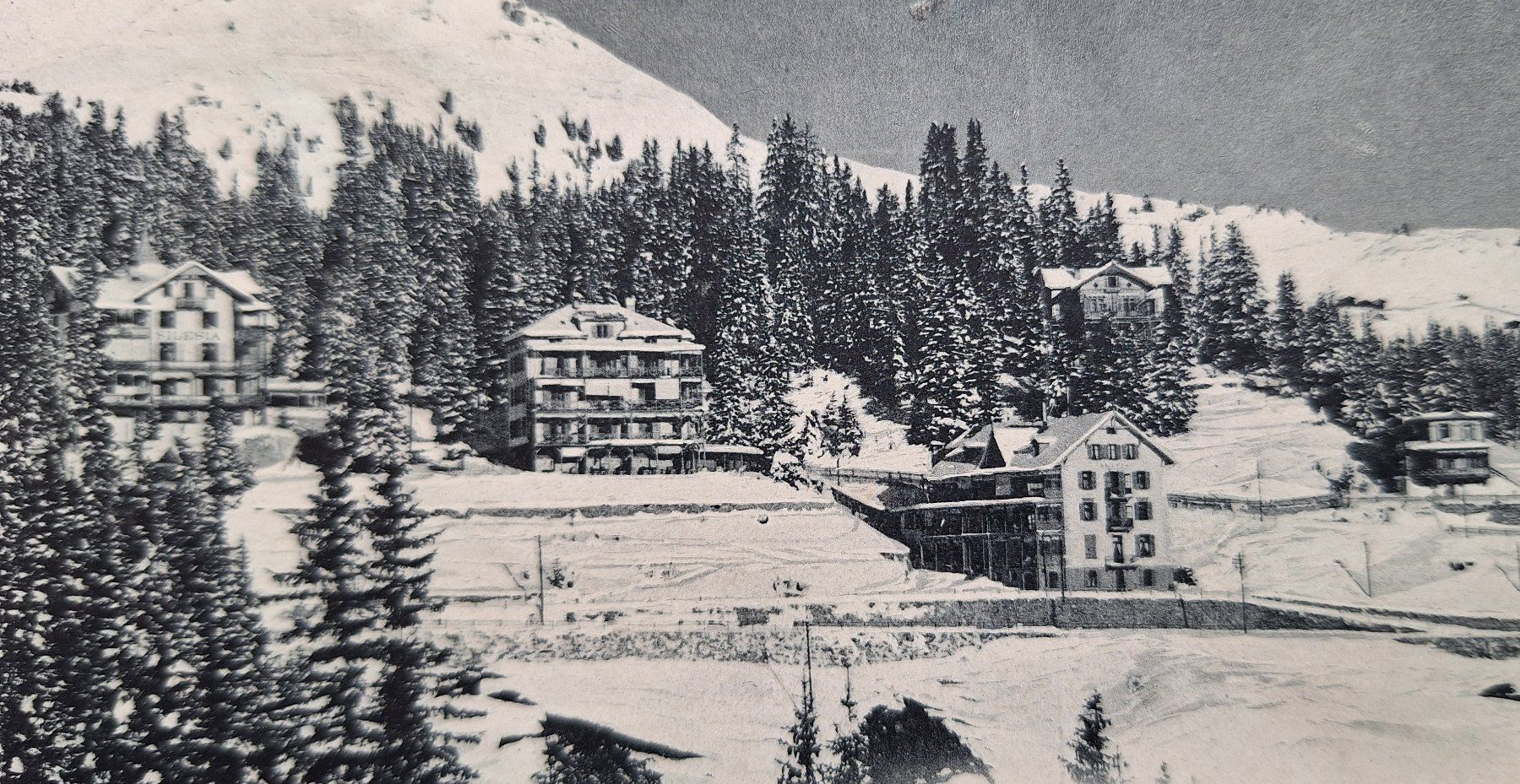 Cartoline postali: AK CP Gruss aus Arosa Winter alte Häuser GR – Usato da Gurtnellen venduto da Stonevalley007 1