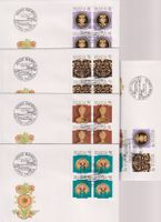 PP-FDC-Serie 1992. Mit 4-er-Block's.