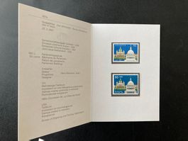Faltblatt Gemeinschaftsausgabe Schweiz/USA 1991 ungestempelt