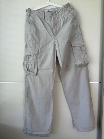beige Cargohose